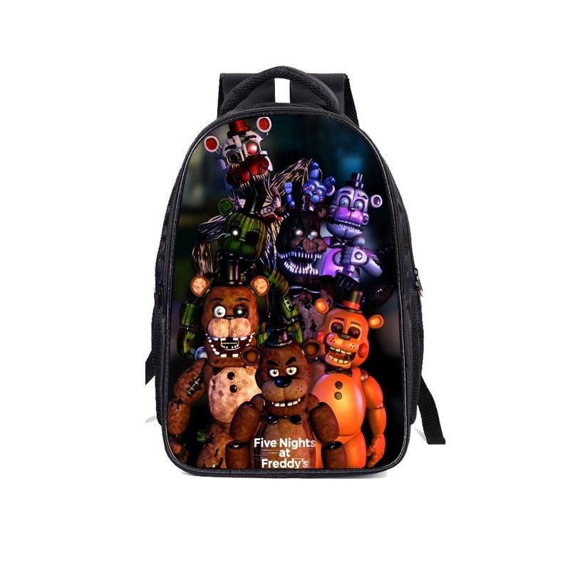 Ensemble Sac à Dos pour Enfants Five Nights At Freddy's Tissu Polyester Durable Capacité Spacieuse 20-35l
