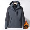 Men Women 3-in-1 Waterproof Windproof Hiking Jacket With Removable Fleece Liner Winter Outdoor Activities