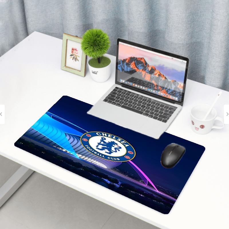 Chelsea F.C Print Mouse Pad, Anti‑Slip Desktop keyboard Mat, for PC Laptop Gaming Working Daily Use, Cool Festival Surprise Gift