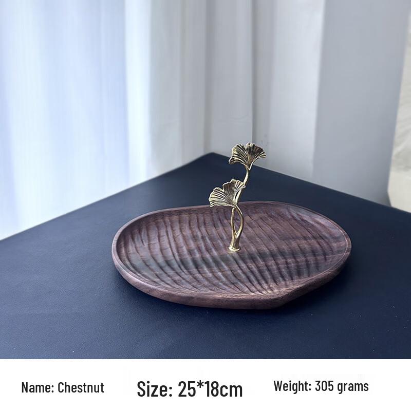 Walnut Wood Multi-tier Fruit Dessert Stand Medium