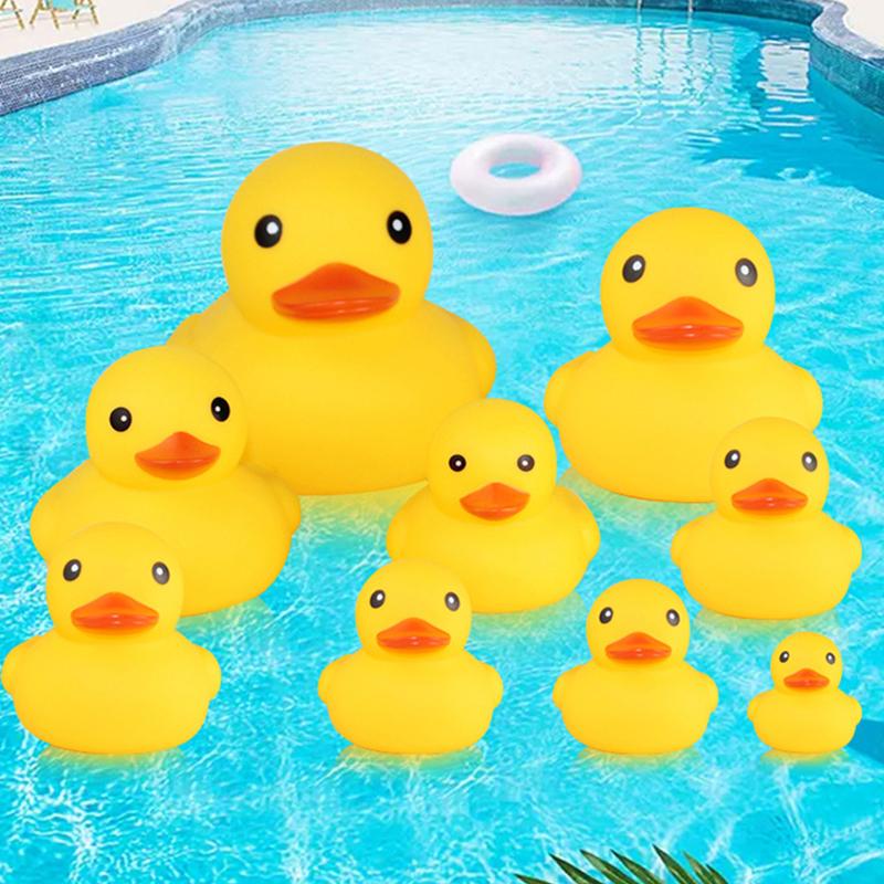 Baby Bath Toys Cute Duck Baby Gift Bathroom Rubber Large Yellow Duck Bathing Toy