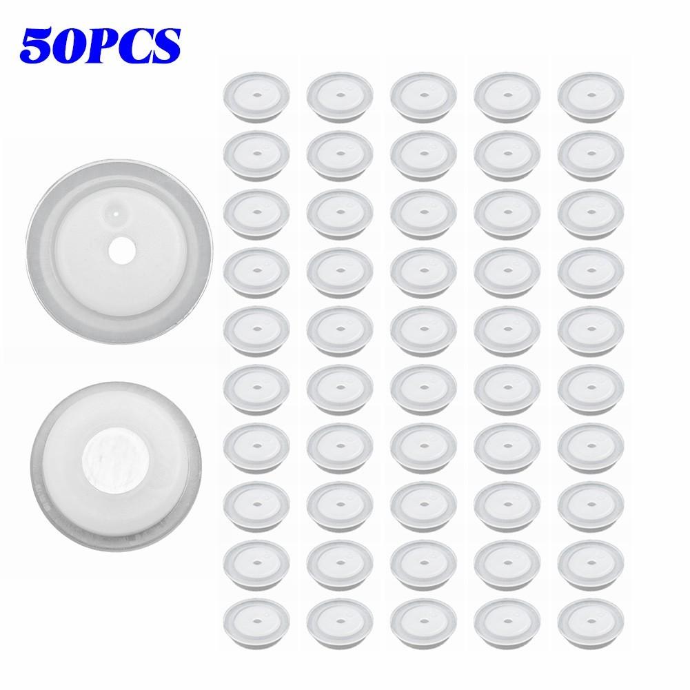 50Pcs Degassing Valves PE Silicone Filter Exhaust Cup Cover Coffee Bag