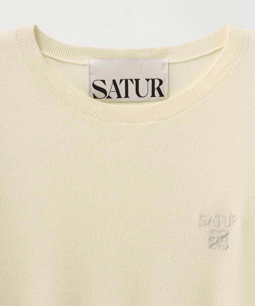 Seteo (W) Lightweight Crew Neck Half Knit Cream