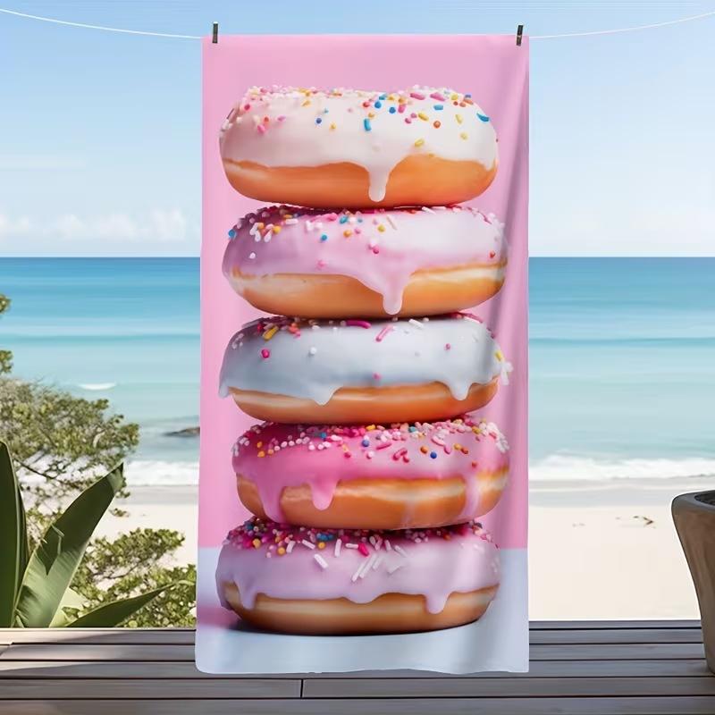 Popular Summer Beach Towel Microfiber Absorbent Beach Towel Seaside Outdoor Vacation Sports Towel