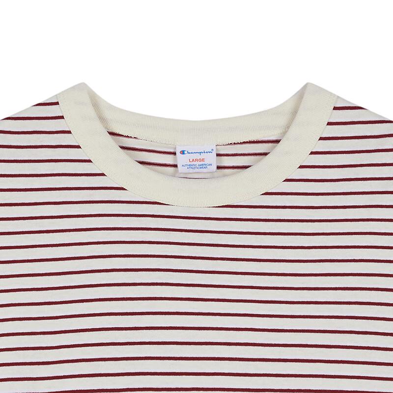 Champion Striped Cotton Crewneck T-Shirt