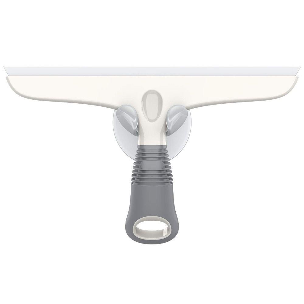 

10 Inch Window Squeegee Silicone Rubber Wiper Cleaning Tile Wall Bathroom Cleaner Household Tool білий