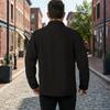 Stylish Men's Casual Jacket, Color, Faux Pockets, Buttoned Collar