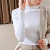 Modal bottoming shirt women's 2025 new women's clothing temperament small stand-up collar long-sleeved thin T-shirt autumn and winter inner top