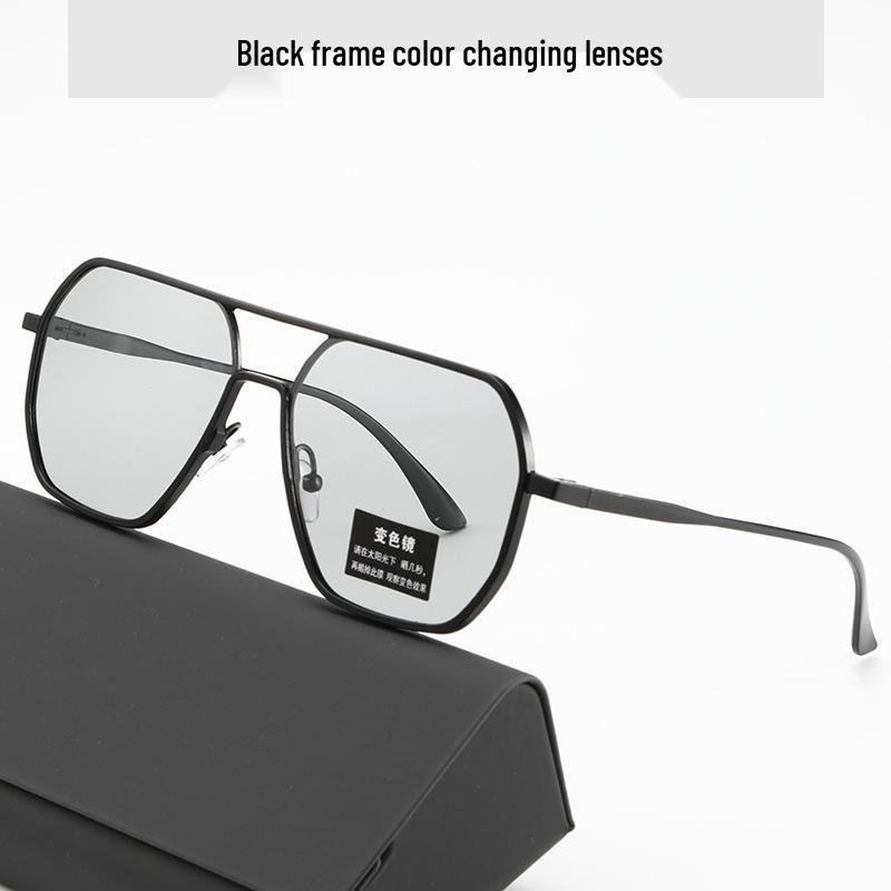 Unisex Polarized Color-Changing Square Sunglasses for Fashion & Driving