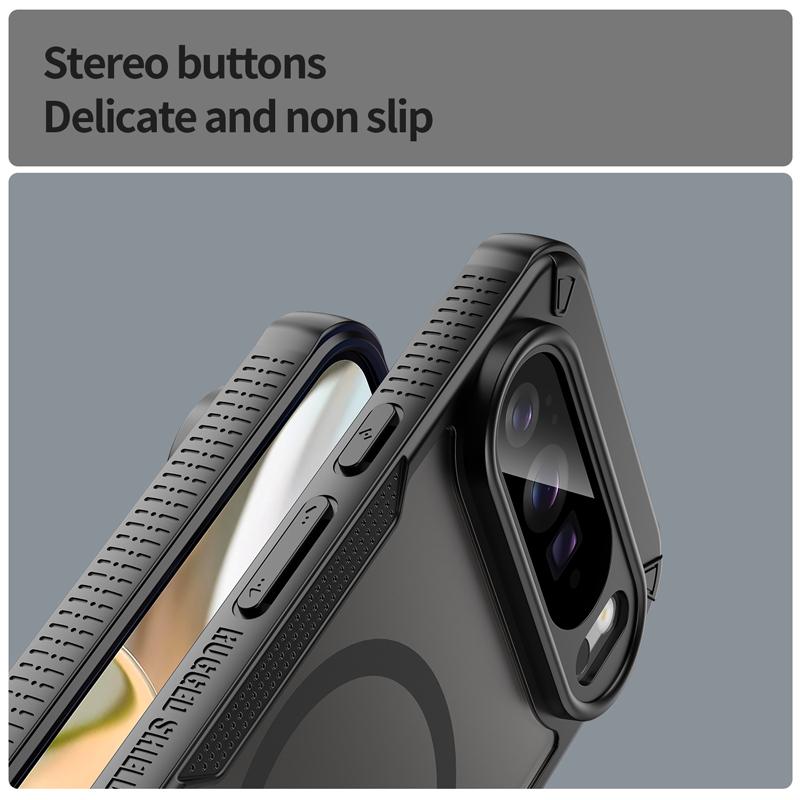 For Google Pixel 10 Pro XL 10 Pro Case Magnetic Semi-translucent Matte PC+ Soft TPU Edge Camera Lens Protection Cover