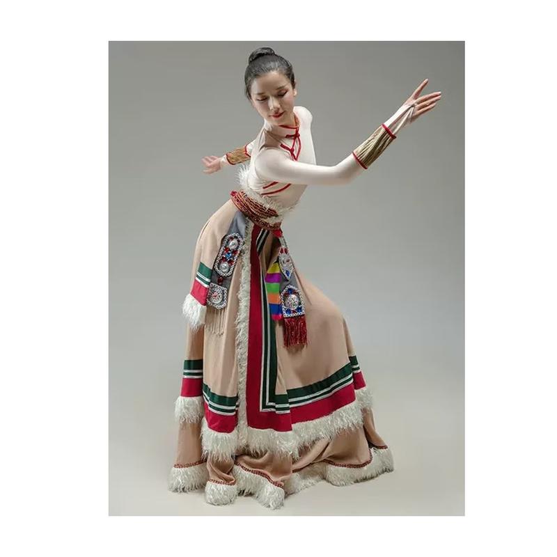 Tibetan Dance Performance Costume for Women
