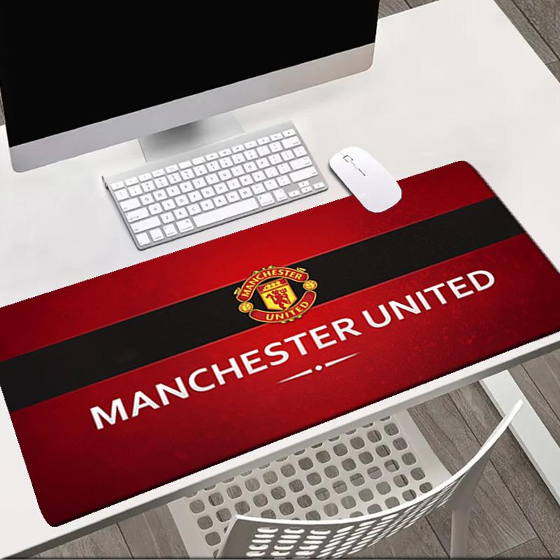 Football Manchester Crest Mouse Pad Office Desk Mat, Gaming Mouse Pad Mousepad, Keyboard pad,Heavy-Duty Non-Slip Rubber Backing, Gift