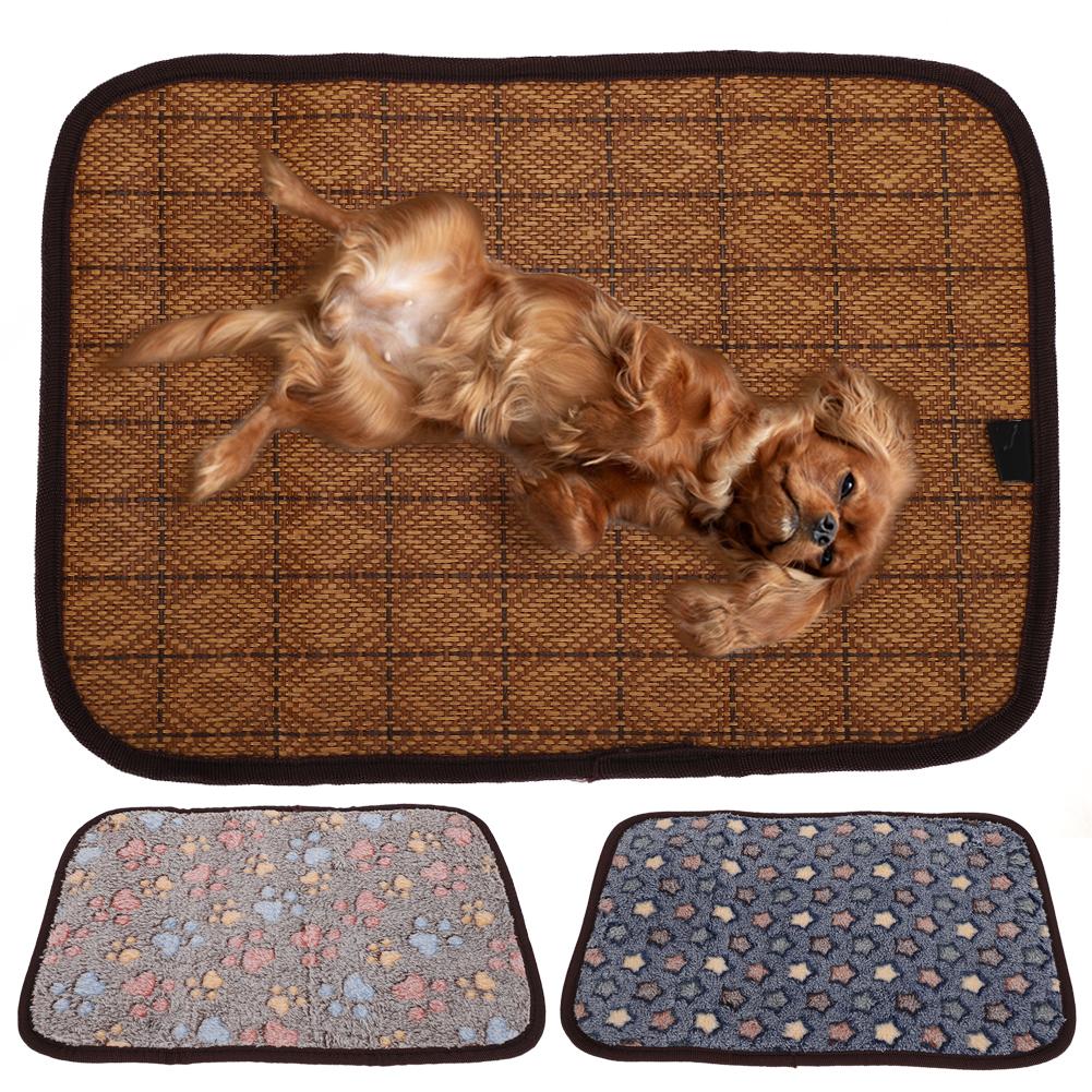 Summer Dog Mat DoubleSided Pet Cooling Cushion Soft Breathable Cat Sleeping Bed