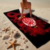 Wydad AC Artwork Microfiber Beach Towel, Lightweight And Quick-Dry, for Summer Travel, Beach Essential, Swimming Pool