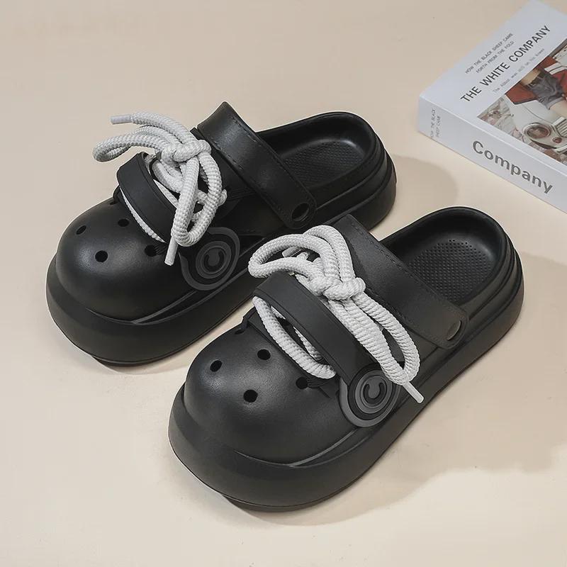 Thick-Soled Couple's Breathable Non-Slip Beach Sandals for Comfortable Holiday Leisure