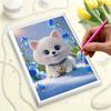DIY Little White Dog Pearl Art Painting for Home Wall Decor Arts Craft  for Adults/Beginners Gift Idea Home Decor Without Frame