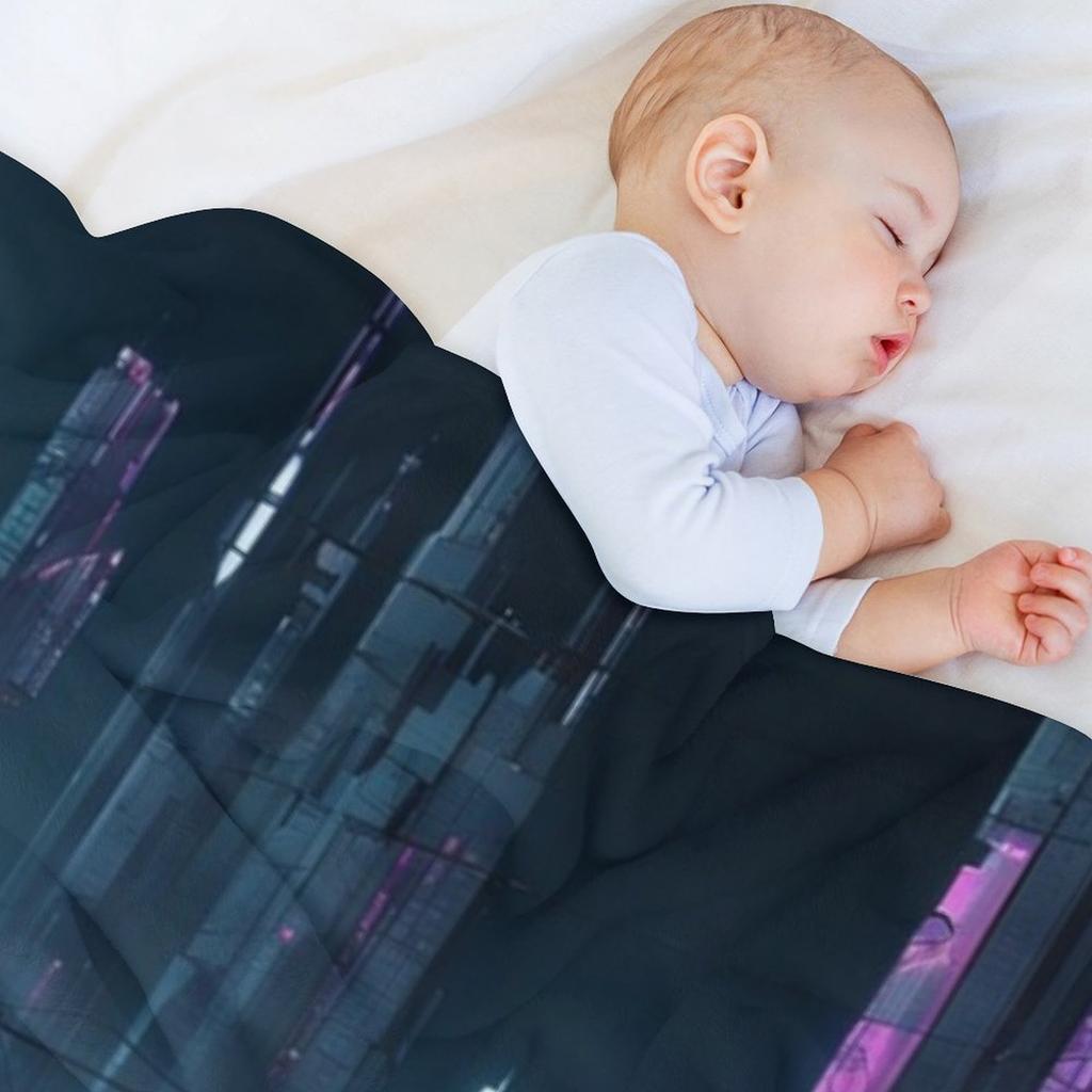 Cyberpunk Night City Art #6 Wohndecke Für Dekorative Sofas Sommerbettwäsche Decken Für Betten Flauschige Decken
