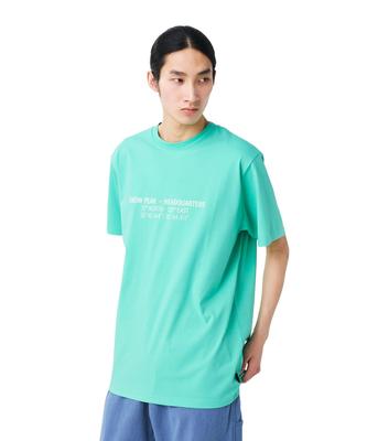 HQ Topographic Map Short Light Size M T-Shirt TS-26SU003 T-shirt, Sleeve, Men's/Women's, Green,