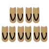 5 Paar Flip-Flop-Print-Socken 3D-Muster Erwachsenen Kurzsocken Zubehör Lustige Strümpfe Knöchelhoch