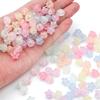 TX23 70pcs 10x9mm Candy Color Petite Acrylic Minimalist Inner Peach Heart Charm Bead DIY Handmade Jewelry Bracelet Accessories