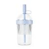 1Pcs Plastic Coffee Cup Cold Drink Tumbler Double Drinking Cup With Lid And Straw For Women Men Travelers Students Home Office