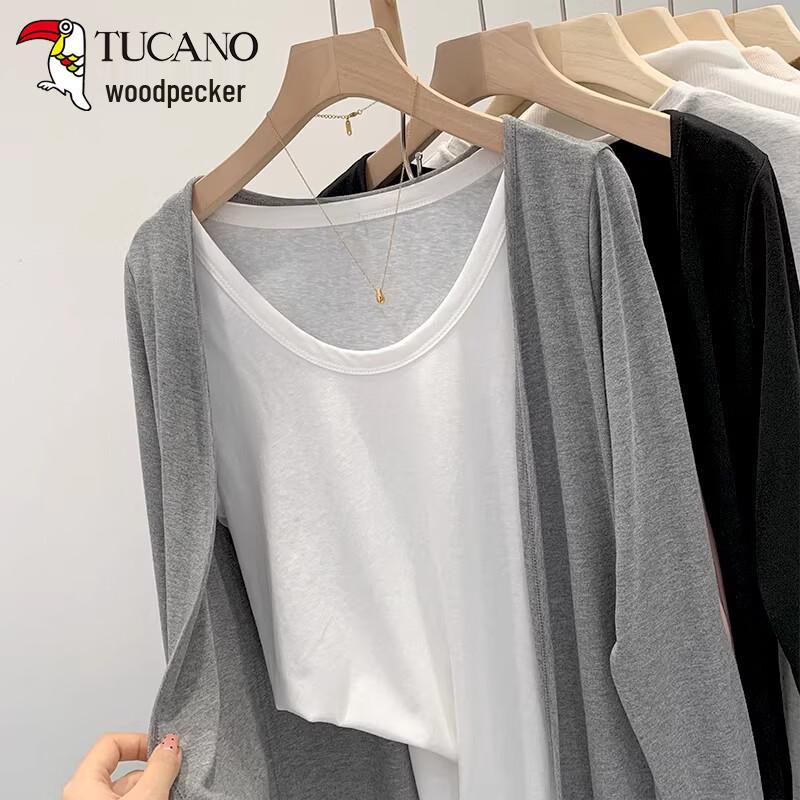 Woodpecker Damen Koreanischer Stil Dünner Strick-Cardigan