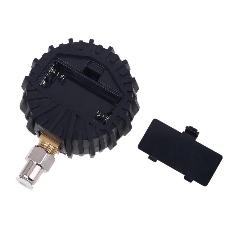 200PSI /BAR/KPA/kg/cm2 Digital Pressure Gauge with Straight Plug fitting 6mm Outside Diameter Hose Tube Connector