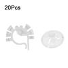 20Pcs Plastic Fish Tank Hose Clamp Firmly Hold with Suction Cup Water Tubes Fixed Clip Wall Mounting Aquarium Water Tube Holder
