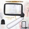 Rectangular Reading Magnifier With 5 Led Lights, 2 Intensity Modes And 2x Magnification
