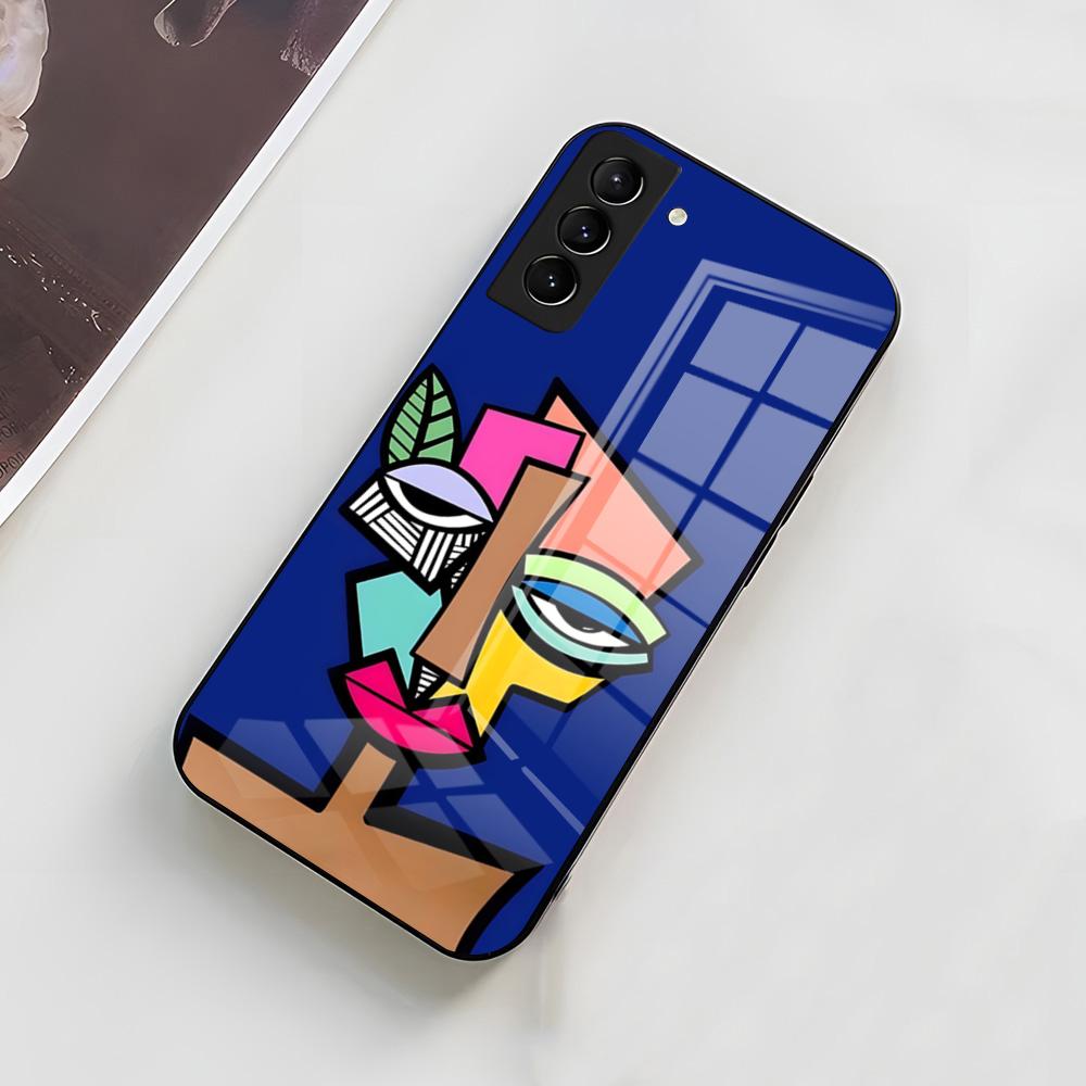 Picasso Abstract Art Phone Case For Samsung A56 A36 A26 A16 A15 A25 A35 A55 A14 A34 A24 A54 Glass Case