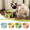 Non-Slip Anti-Dumping Pet Bowl 45° Inclined - Macaron 4-Color Pet Grade, High Feet Stable Food & Water Dish for Cats Dogs