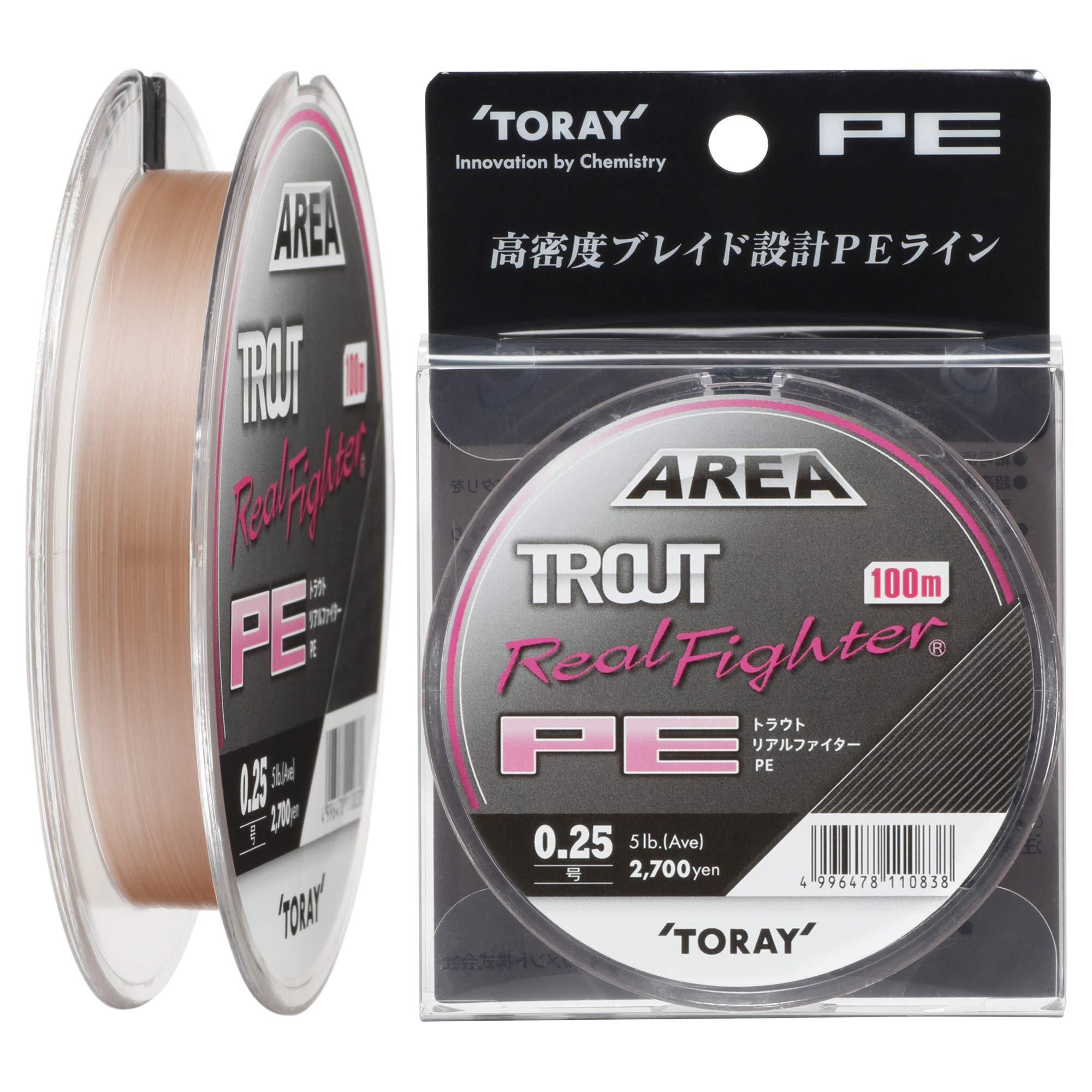 

Toray Trout Real Fighter PE Line, 100m, 0.25