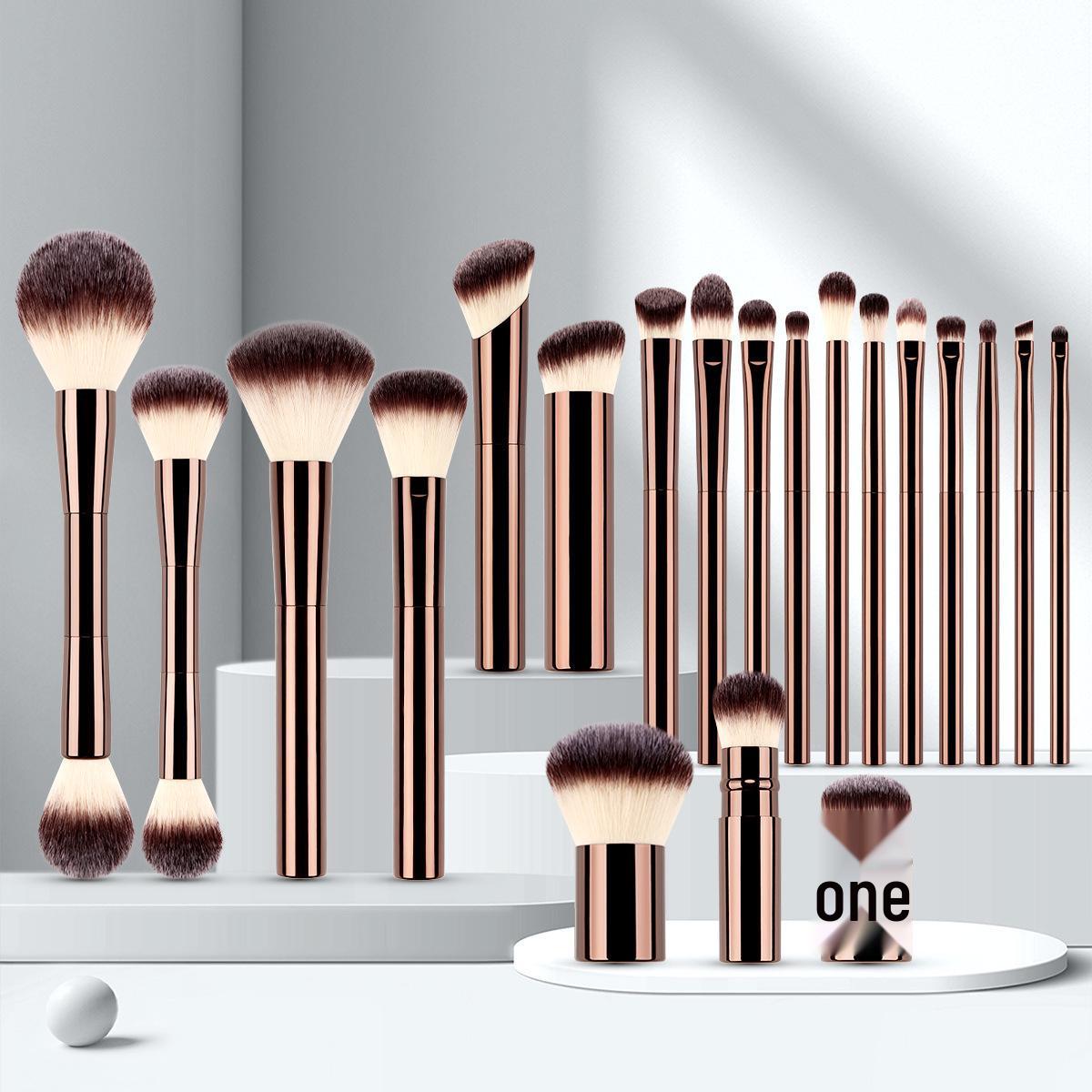 

Набор кистей для макияжа из 20 штук: Включает пудру, румяна, тональный крем, тени для век, консилер, кисти для губ и инструменты для красоты