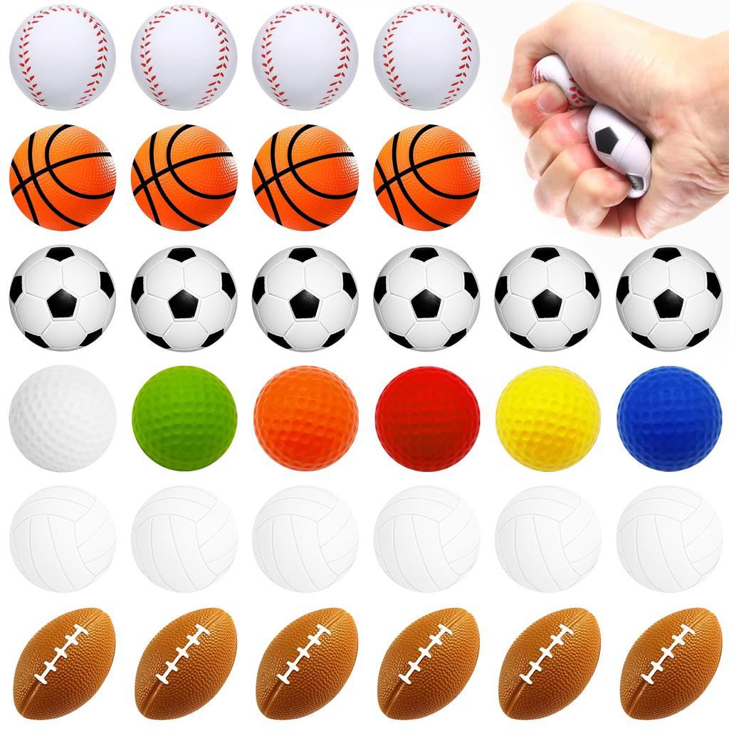 Stress Relieving Ball, Release Ball, Pinch Toy, Football, Basketball, Rugby, Pu Foam Ball, Portable Stress Relieving Tool