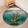 Custom Name Anno 1800 Printed Round Rug Carpet Chair Rug Area Rug Entryway Doormats,for Office Chair Living Room Bedroom Kitchen Room.