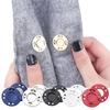 1 Pair Colored Metal Magnet Buckle Round Concealed Button Coat Jacket Magnetic Buckle Ultra-thin Invisible Snap Buckle