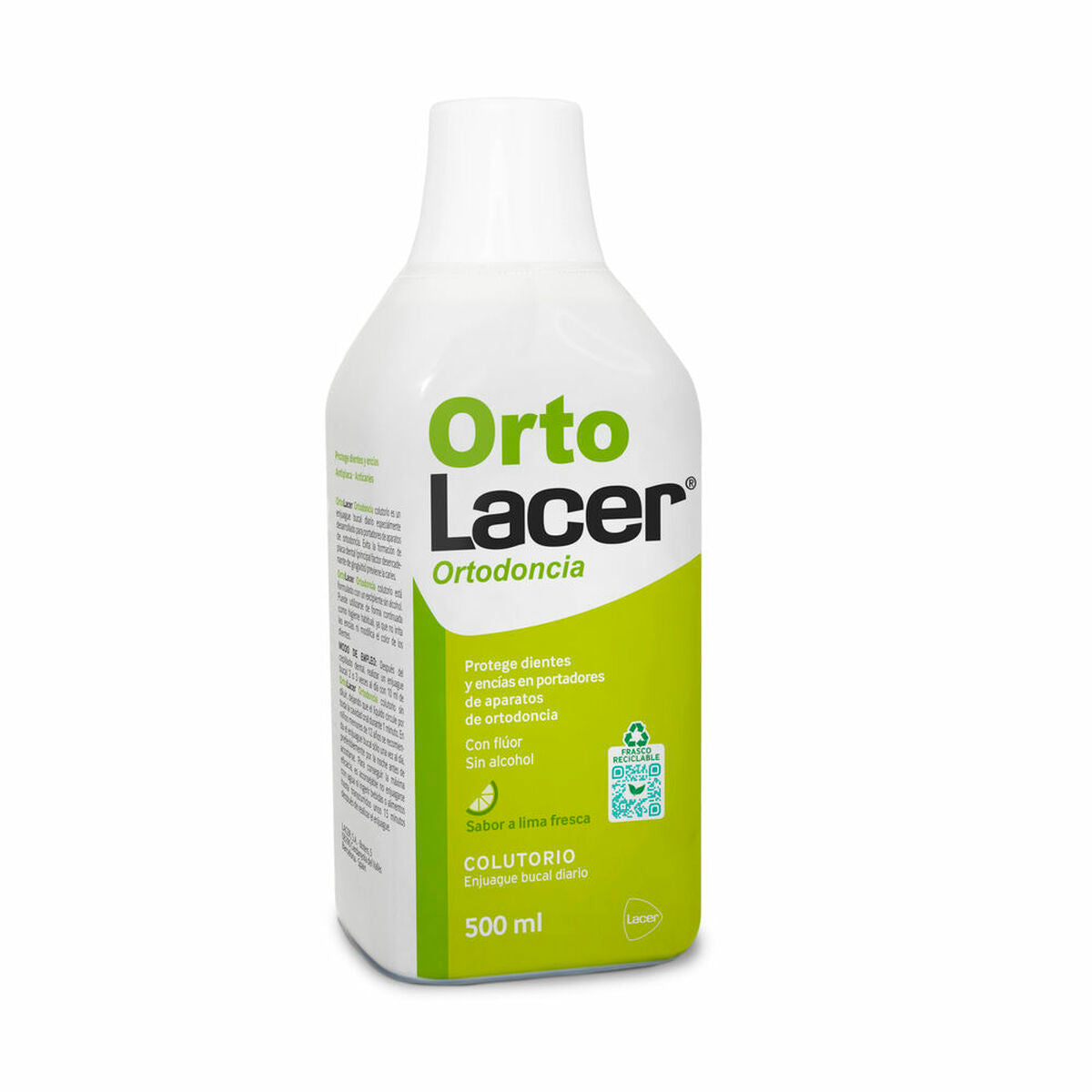 

Bain de Bouche Lacer Ortolacer Soins orthodontiques Citron 500 ml