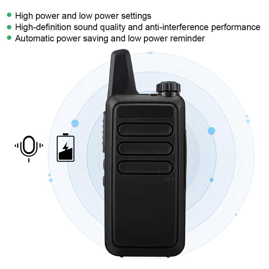 Mini Ultra Thin Anti Interference HD Two Way Radio Walkie Talkie Fits for Baofeng(Model C)