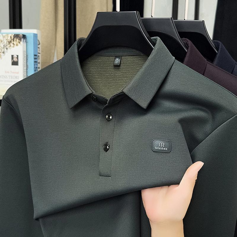 Lapel Collar Long Sleevepolo Men s Long Sleeve M