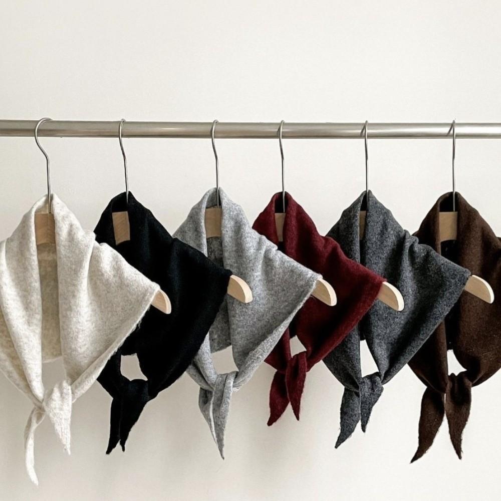 Striped Cross Scarves Wool Cross Neckerchief Sweet False Collar Women