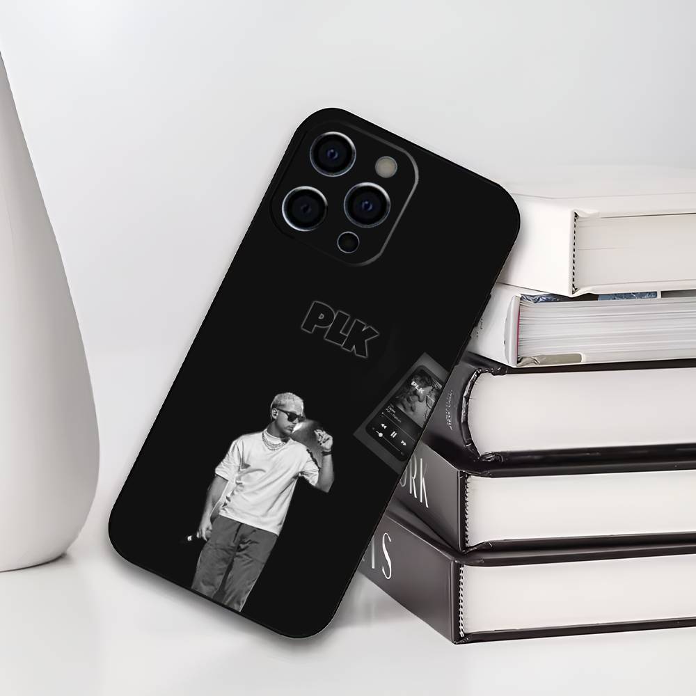 PLK French Rapper Phone Case For IPhone 17,16,15,14,13,12,11,Plus,Pro,Max,Plus,XS,soft Case Black Silicone