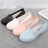 Nurse Women Slipon Flat Shoes With Pvc Waterproof Nonslip For Hospital Work