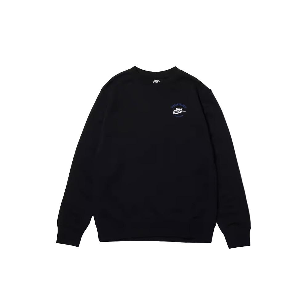 Nike Outdoor Versatile Fashion Breathable Urban Commuting Round Neck Letter Logo Sweatshirt Unisex Sweatshirt Black BV2667-010(TEAM1061-3.3.15)