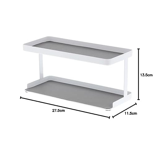 Yamazaki Kitchen Storage, Seasoning Storage, Wide Rack, Tower, White, 3278