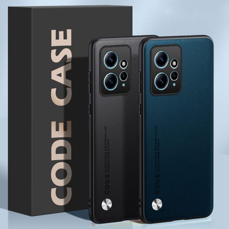 Luxury PU Leather Case For Xiaomi Redmi Note 12 4G Back Cover Matte Silicone Full Protection Phone Case For Redmi Note12 Coque