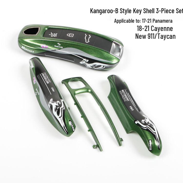 Suitable for Porsche Pink Pig Key Shell New Cayenne, Panamera, MACAN, 718 Car Key Shell & Pendant