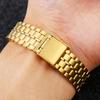 Retro Small Square Metal Watchband For CASIO A159w-n1 A158WA/168 LA670 AE-1200/W-218H/F84 Strap Stainless Steel Bracelet 18mm