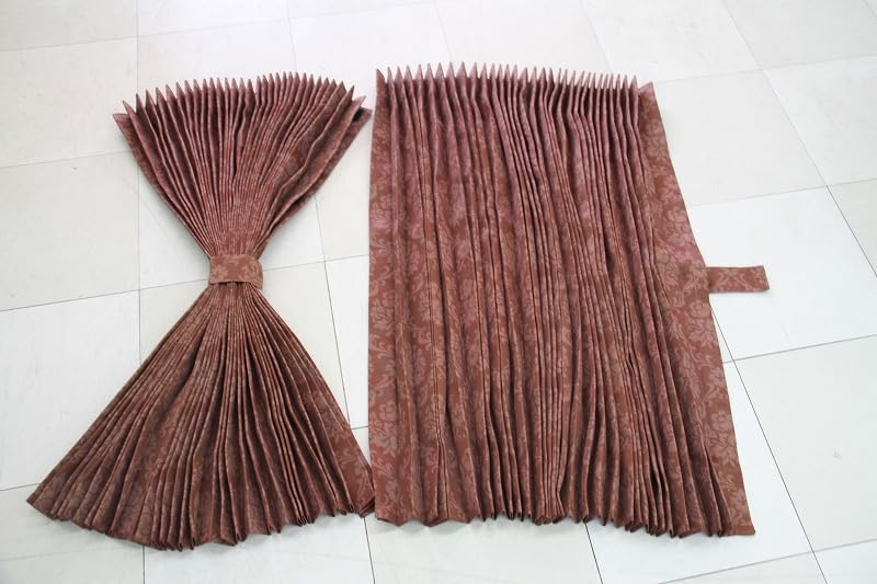 Diese Mittelvorhänge für LKW sind 160 cm lang und haben Julia Rose Braun Sie sind 120 cm breit x 160 cm lang einer für jeden und werden mit diesen geliefert