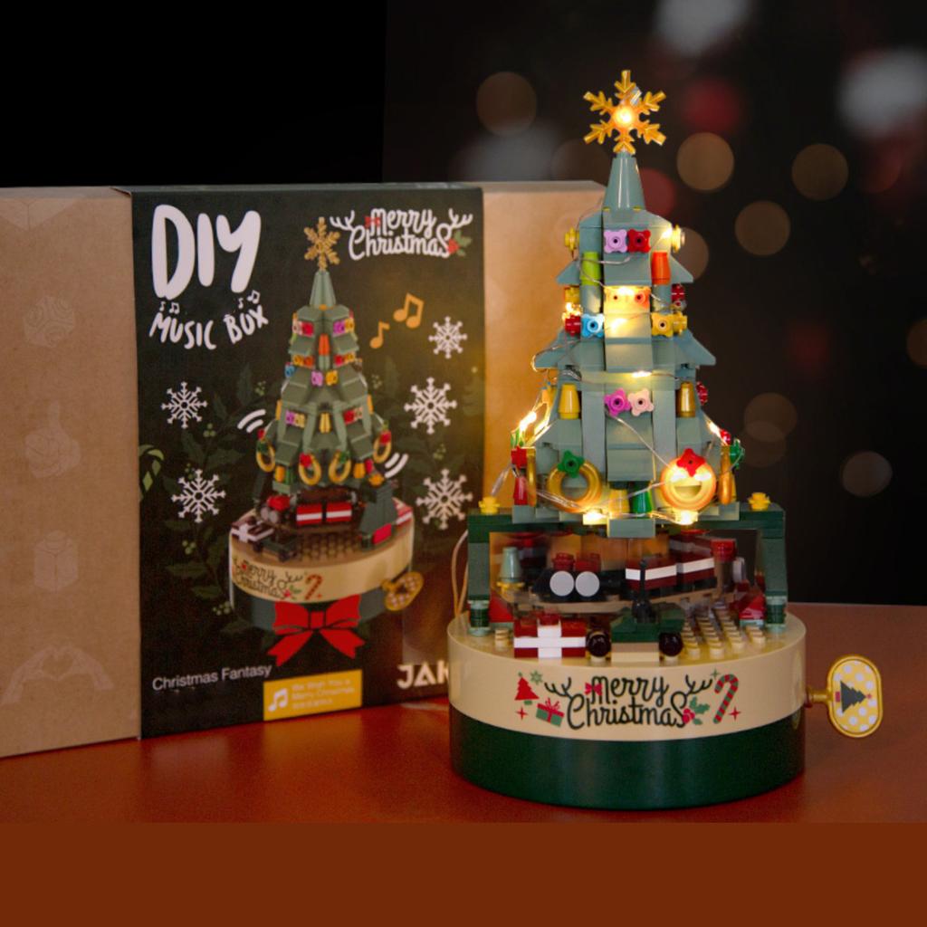 Christmas Tree Building - A Kids' STEM Educational Gift With Light-Up Base And Ornaments