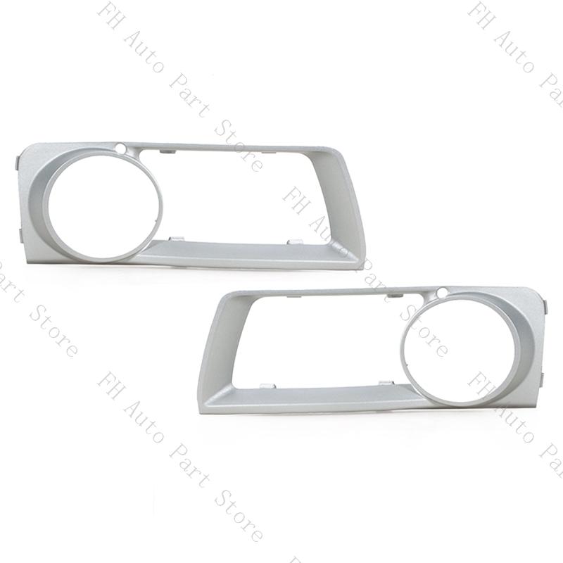 51117312595 51117312596 Front Bumper Fog Light Lamp Trim Silver Frame Cover Cap Shell Lid For BMW X6 E71 2012 2013 2014